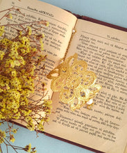 Load image into Gallery viewer, 24k Gold Bracelet, Vintage Aesthetic Bangle Bracelet From Greek Folklore Needlecraft
