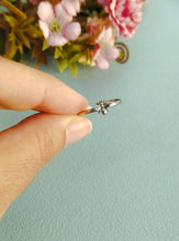 Load image into Gallery viewer, Adjustable Bee Ring, Gold Plated Or Sterling Silver Open Ring
