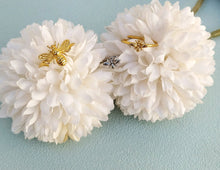 Load image into Gallery viewer, Adjustable Bee Ring, Gold Plated Or Sterling Silver Open Ring
