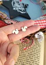 Load image into Gallery viewer, Squirrel Stud Earrings, Enchanted Forest Animals Jewelry
