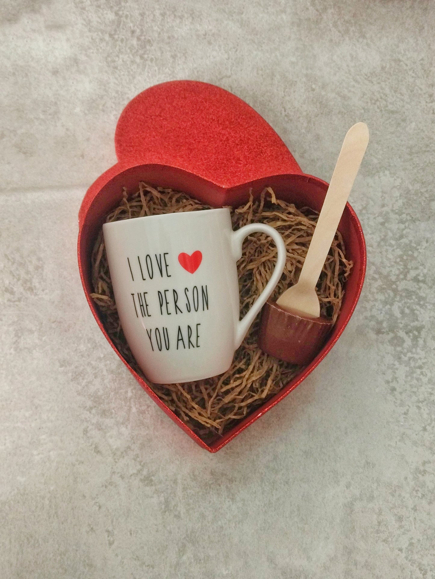 Love Mug Gift Box with Choco Spoon