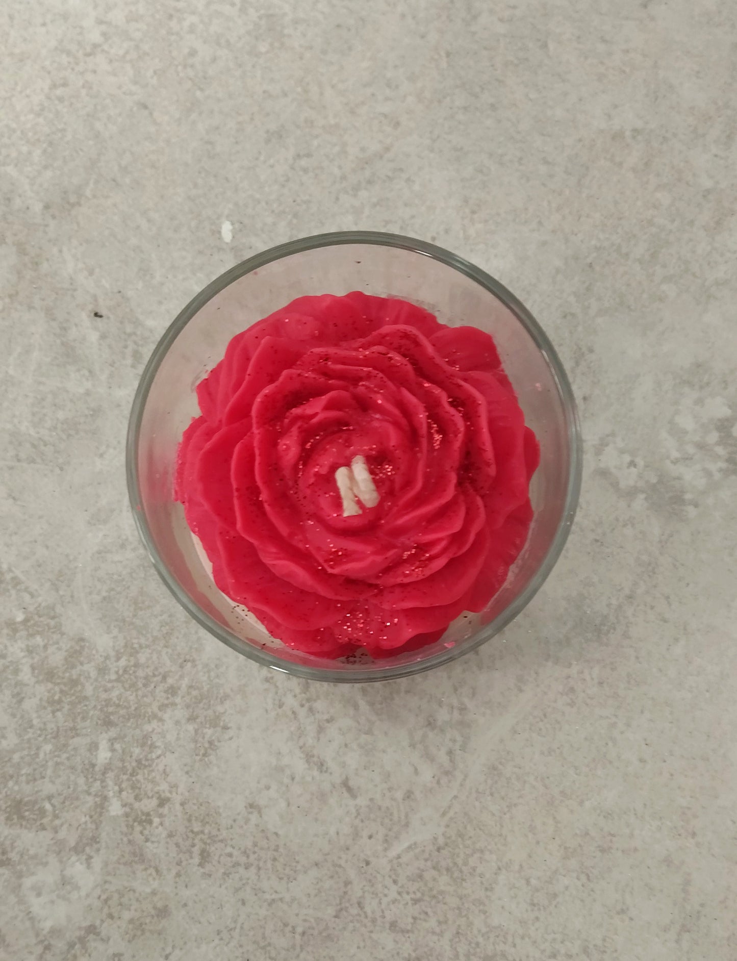 Rose Flower Candle