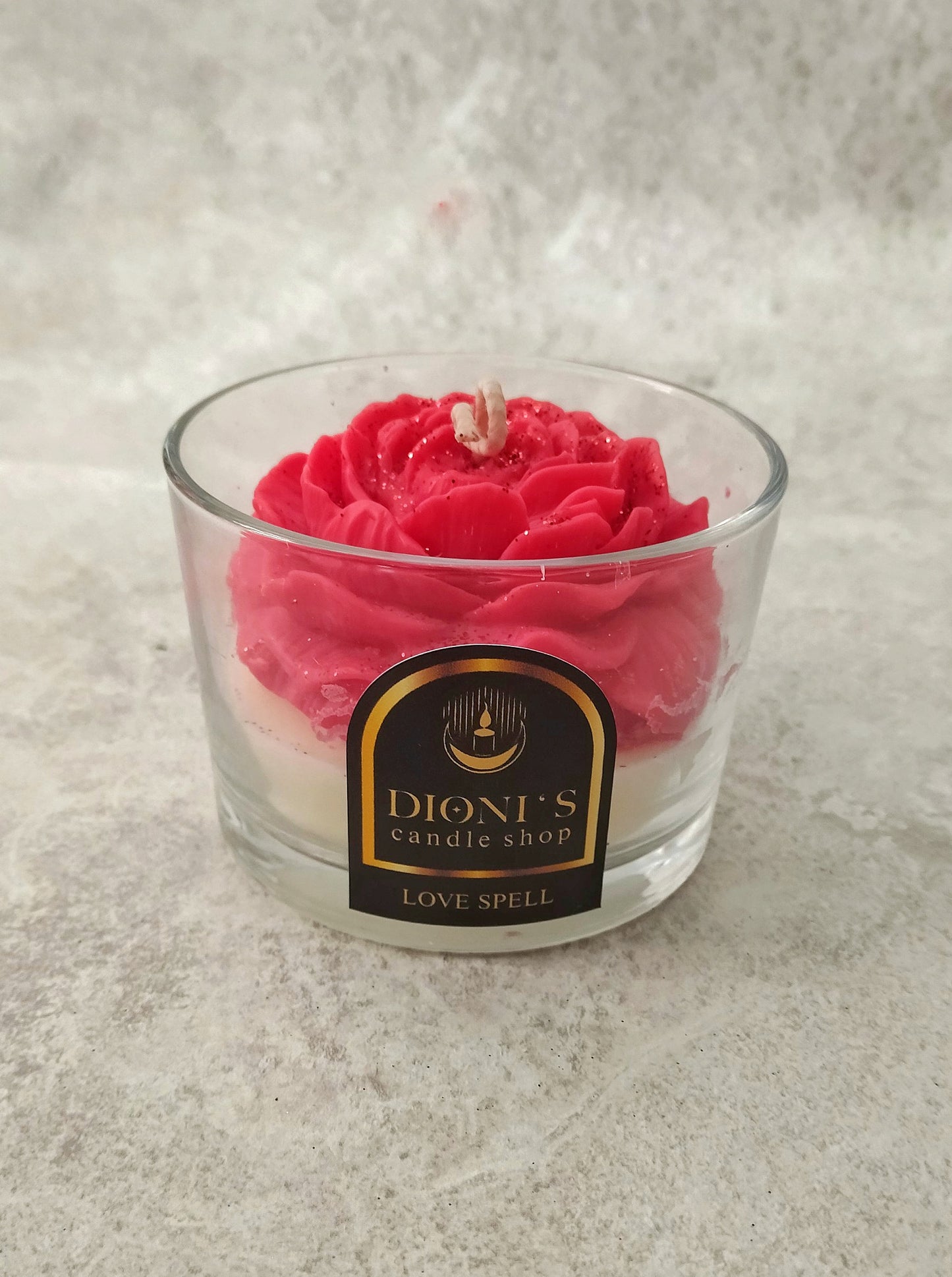 Rose Flower Candle