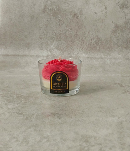 Rose Flower Candle