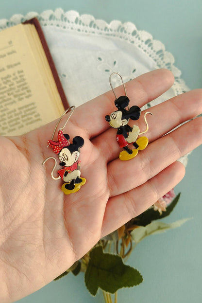 Mickey And Minnie Mouse Earrings