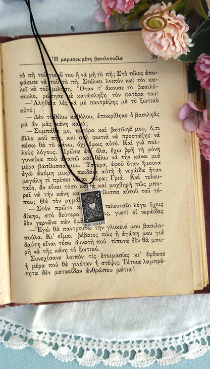 "The Lovers" Tarot Card Necklace