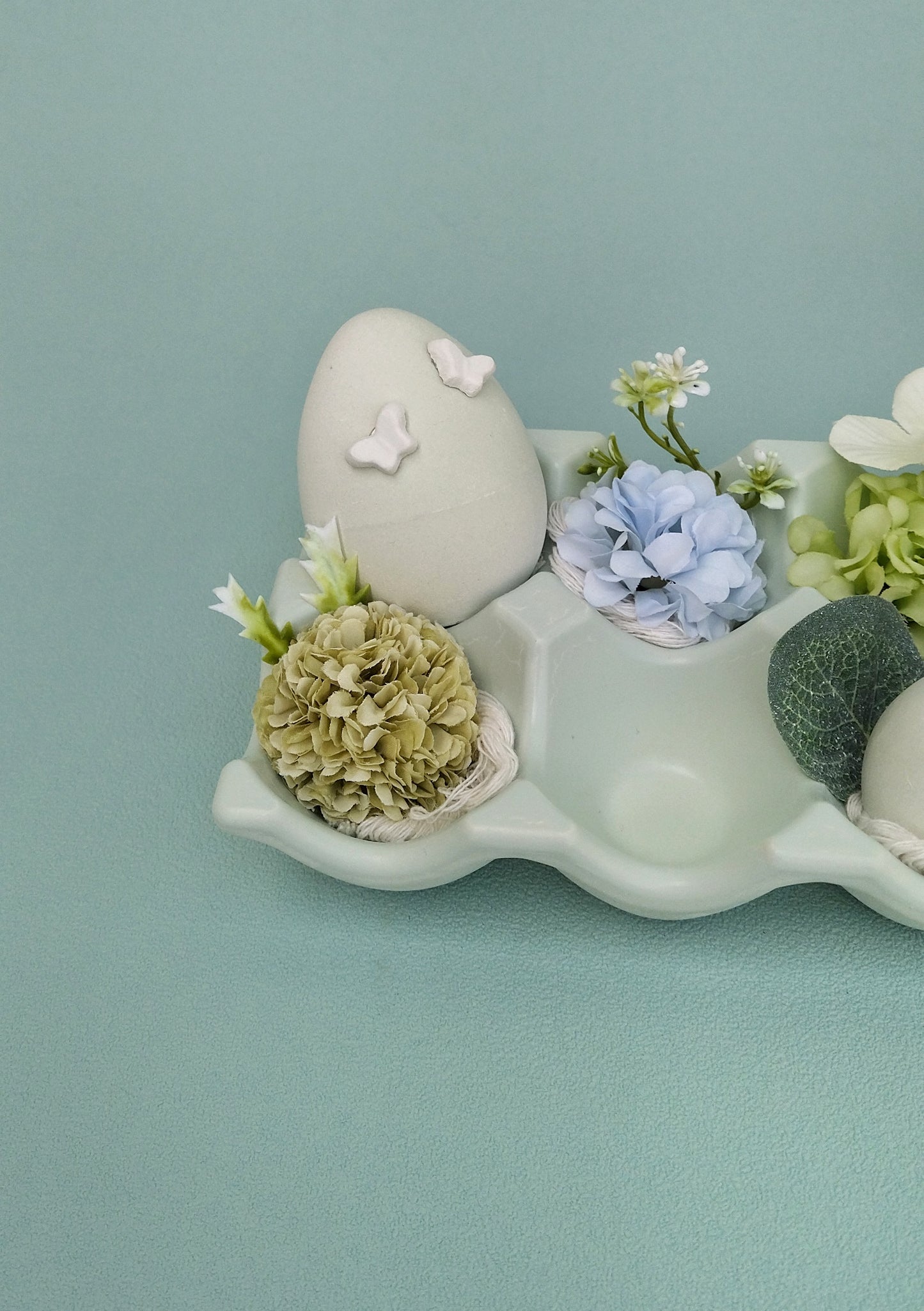 Ceramic Egg Carton, Easter Egg Cup