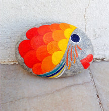 Load image into Gallery viewer, Paper Weight, Fish Painted Rocks
