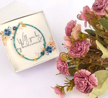 Φόρτωση εικόνας στο εργαλείο προβολής Συλλογής, Dainty Gold Gemstone Bracelet, Tiny Beaded Bracelet For Bridesmaid
