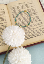 Load image into Gallery viewer, Dainty Gold Gemstone Bracelet, Tiny Beaded Bracelet For Bridesmaid

