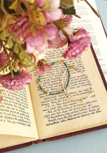 Load image into Gallery viewer, Dainty Gold Gemstone Bracelet, Tiny Beaded Bracelet For Bridesmaid
