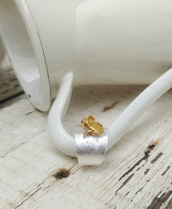 Prince Frog Adjustable Silver Ring, Kiss The Frog Ring