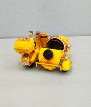 Load image into Gallery viewer, Yellow Motorcycle With Sidecar
