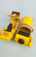 Load image into Gallery viewer, Yellow Motorcycle With Sidecar
