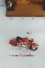 Load image into Gallery viewer, Motorcycle Garage Key Holder For Wall, Key Organizer With Retro Motorbike

