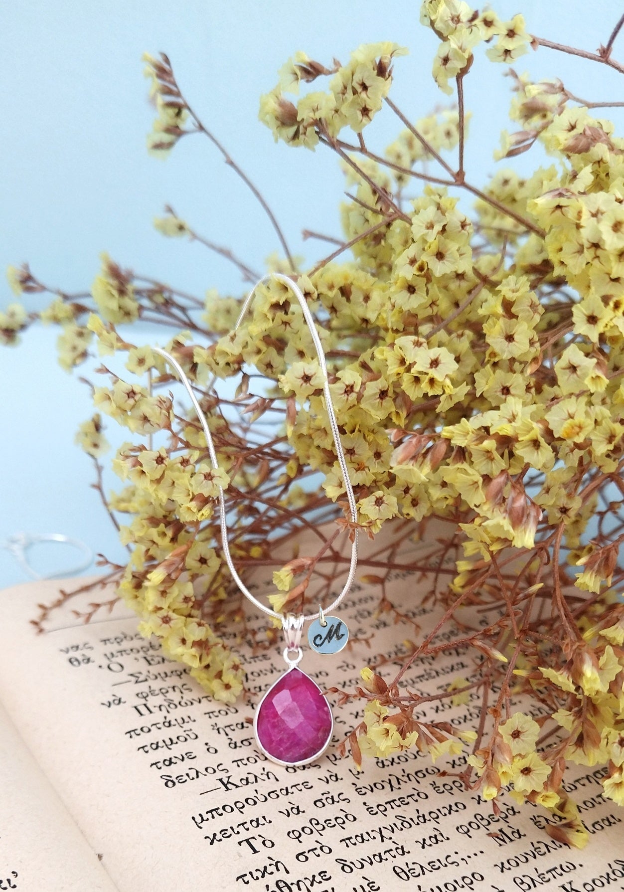 Teardrop Birthstone Necklace, Customized Proposal Gift For Bridesmaids