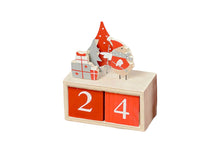 Load image into Gallery viewer, Christmas Countdown Calendar, Wooden Block Calendar For Holidays
