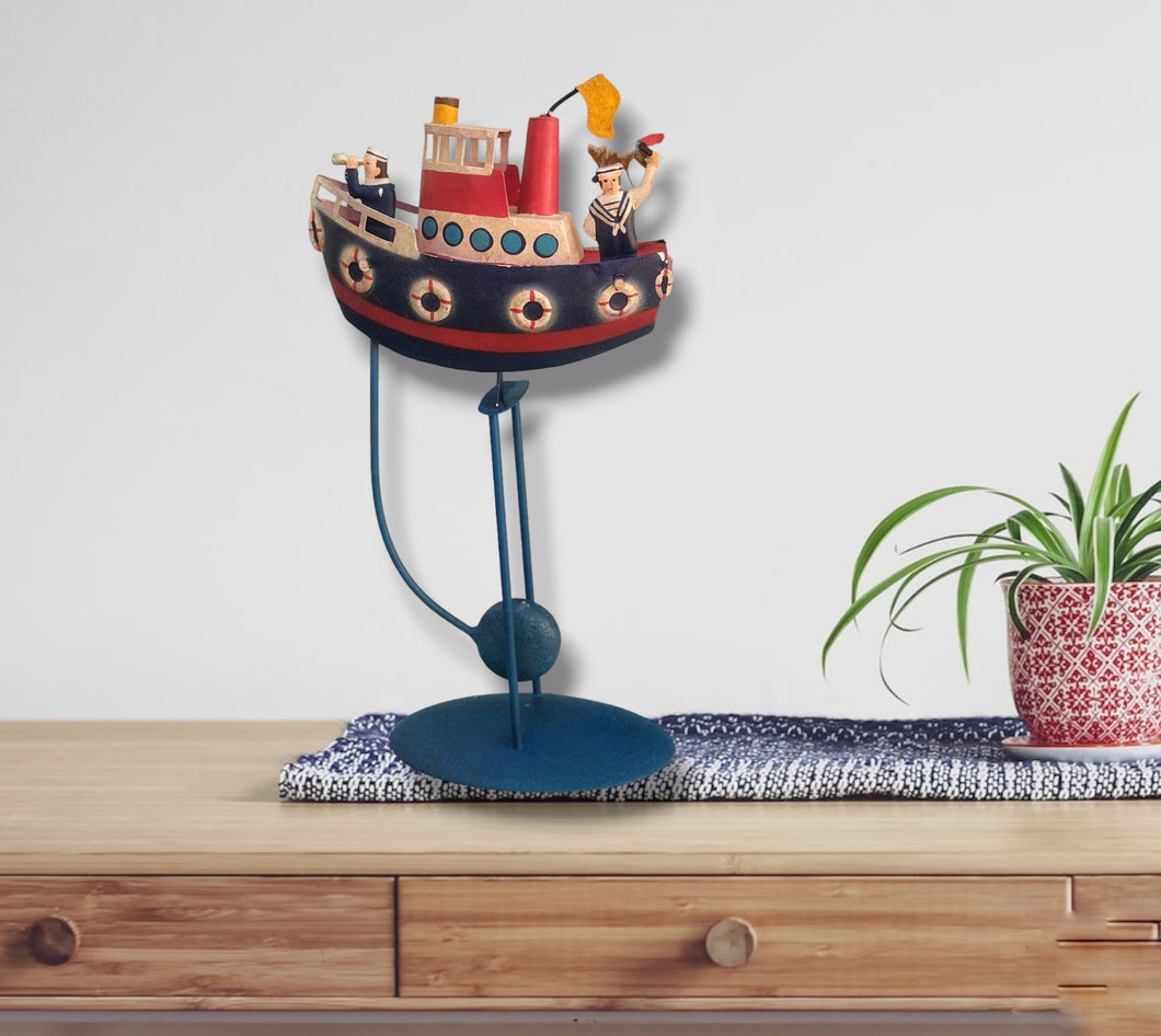 Vintage Aesthetic Pendulum Toy, Coastal Theme Baby Shower Centerpiece
