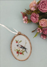 Load image into Gallery viewer, Christmas Tree Bird Ornaments, Porcelain Hanging Ornament
