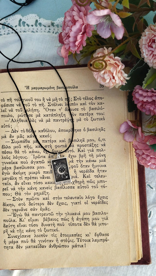 "The Moon" Tarot Card Necklace