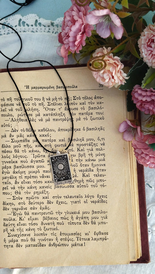 "The Sun" Tarot Card Necklace