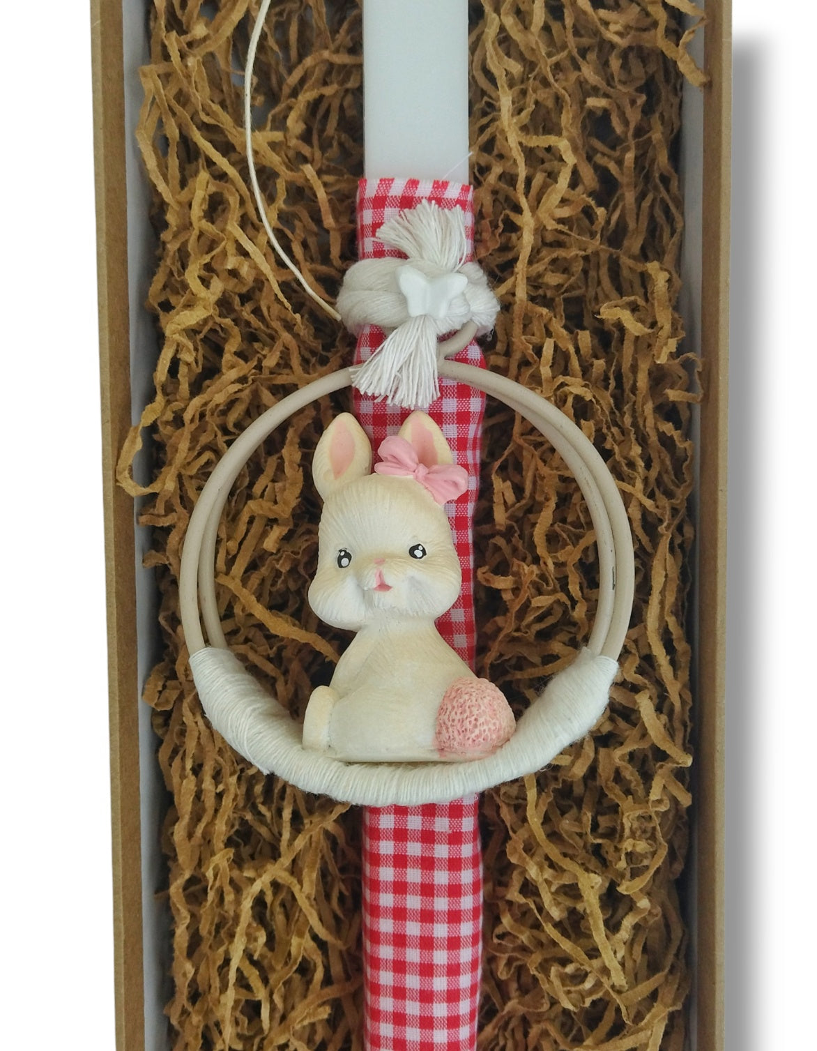 Easter Candle Bunny with Bow