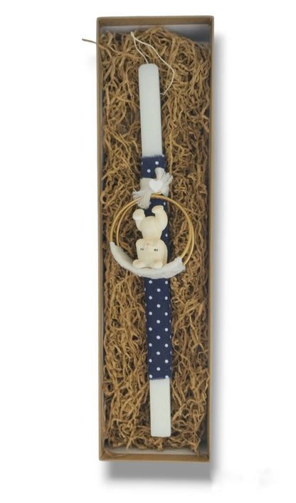 Easter Candle Upside Down Bunny