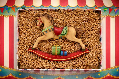 Rocking Horse, Circus Theme Nursery Decor, Nostalgic Home Gifts