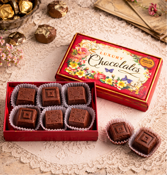 Small Vintage Chocolate Box With Wax Melts