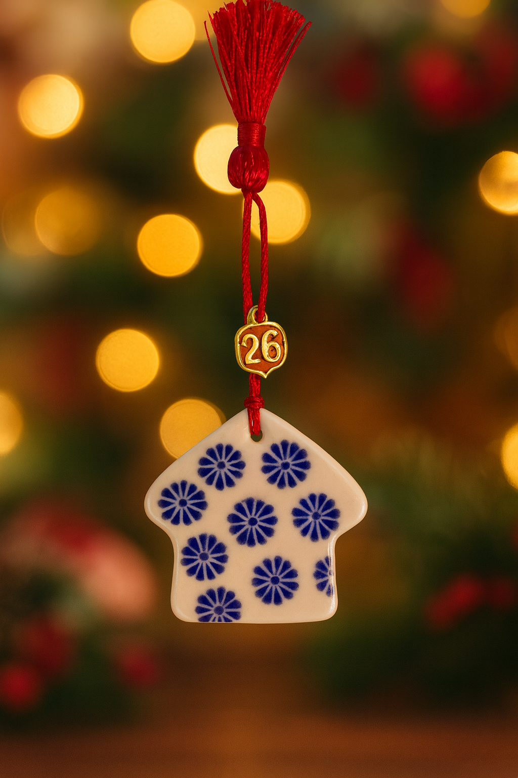 Πορσελάνινο Γούρι 2026 Σπιτάκι