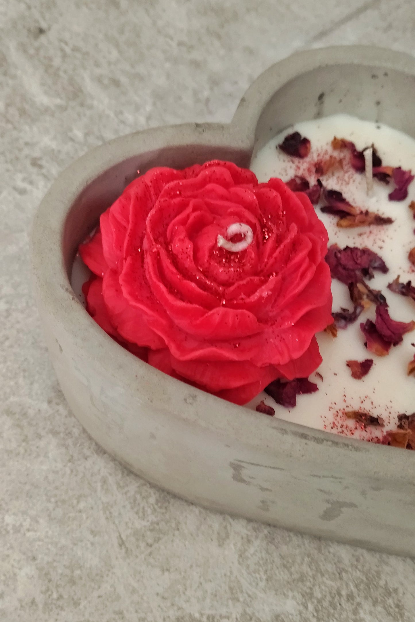 Rose Flower Candle Pot
