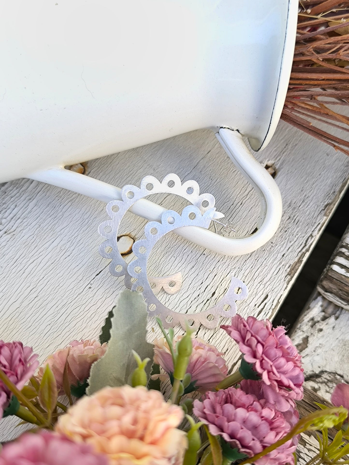 Χρυσοί Δαντελωτοί Κρίκοι 