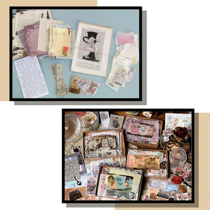 Scrapbooking Starter Kit, Memo Deco Paper And Ephemera Supplies, "Surprise Supplies" Set
