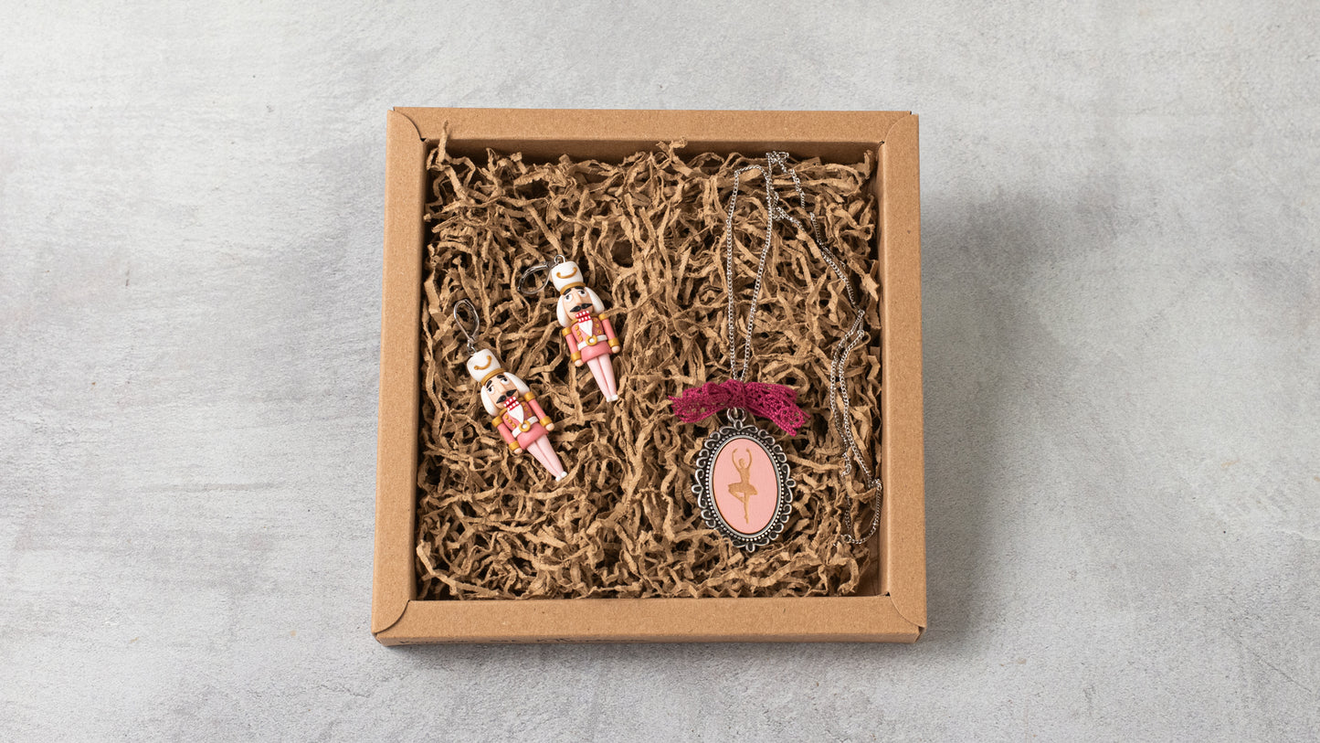 Pink Nutcracker And Ballerina Love Gift Box