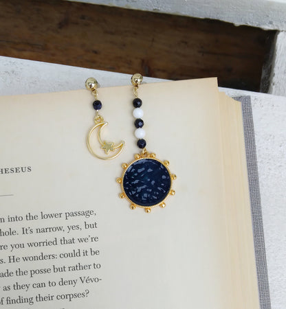 Crescent Moon And Sun Earrings
