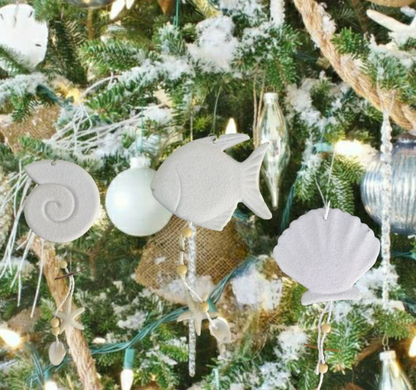 Coastal Christmas Tree Ornaments Set Of 6
