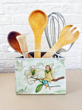 Load image into Gallery viewer, Kitchen Utensil Holder, Decorative Can With Decoupage
