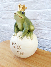 Load image into Gallery viewer, Prince Frog Ceramic Figurine, Kiss Me
