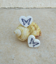 Load image into Gallery viewer, Heart Earrings, Monarch Butterfly Studs, Moth Earrings
