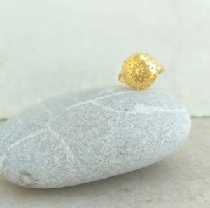 Sea Urchin Ring, Statement Handmade Adjustable Rings, Beach Wedding Gift For Bridesmaids