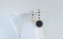 Load image into Gallery viewer, Crescent Moon And Sun Earrings
