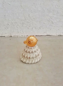 Sea Urchin Ring, Statement Handmade Adjustable Rings, Beach Wedding Gift For Bridesmaids