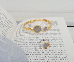 Silver Signet Ring , Ancient Greek Coin Ring, Dainty Boho Jewelry Gift For