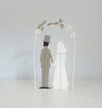 Load image into Gallery viewer, Bride And Groom Cake Topper
