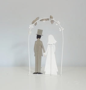 Bride And Groom Cake Topper