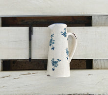 Load image into Gallery viewer, Small Ceramic Pitcher With Roses Theme, Ceramic Flower Jug

