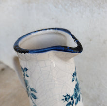Load image into Gallery viewer, Small Ceramic Pitcher With Roses Theme, Ceramic Flower Jug
