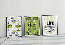 Load image into Gallery viewer, Gin and Tonic Cocktail Metal Sign, Drinking Gifts
