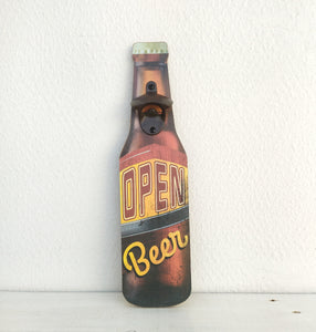 Wall Mount Bottle Opener In Beer Bottle Style