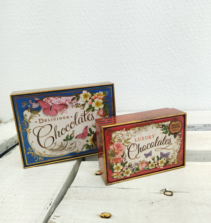 Retro Chocolate Tin Box